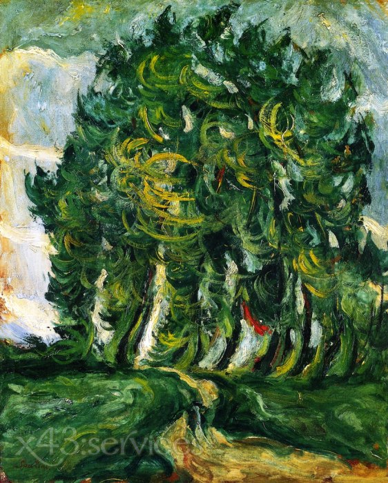 Chaim Soutine - Baeume in Auxerre - Trees at Auxerre